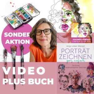 AQUARELL-PORTRÄT einfach & locker plus Buch